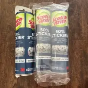 Scotch Brite Large Surface Lint Roller Refills 2 Pack 60ct