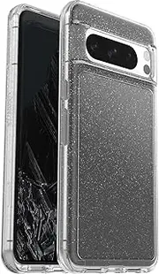 [Otterbox] Google Pixel 8 Pro Symmetry Series Clear Case - Stardust (Clear/Glitter), Ultra-Sleek, Wireless Charging Compatible, Raised Edges Protect Camera & Screen