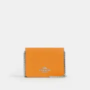 NWT Coach Mini Purse Wallet on a Chain In Colorblock #CL464