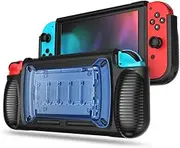 Soft TPU Case Shell for Nintendo Switch NS Console Handle Grip w/Game Card Slot