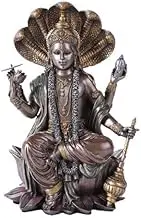 Pacific Giftware Eastern Hindu God Vishnu Decorative Statue Narayana The Preserver and Protector Figurine Panchayatana Puja Supreme Deity Enlightenment