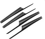 Car Styling Compatible for Audi Q5 FY 2018-2024 Door Handle Frame Auto Interior Strip Decoration Panel Stainless Steel Cover Sticker Trim(Carbon Fiber Color)