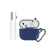 AirPods 3rd Generation Case Cover Protective Case for Apple AirPods 3 with Cleaner Pen and Keychain-Blue