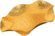 BIUDECO Multi Function Alloy Candy Dish Decorative Fruit Plate for Home Office and Events Sturdy and Elegant Nut Serving Tray for Snacks and Desserts