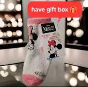 New with Gift Box - Minnie Mouse Soft Sock ( Size 9-2.5) Christmas Gift For Girl