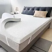 [Airensky] 3 Inch Memory Foam Mattress Topper,Cooling Gel Infused High Density Twin XL(39"x80") Topper with Removable Skin-friendly Cover,Bed Topper for Pressure Relief Back Pain, CertiPUR-US Certified