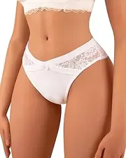 [Banamic] Women Floral Lace G-String Thong Panties Sexy T Back Stertchy Panties