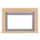 Ruby Electric Fireplace Heater Natural Oak Mantel
