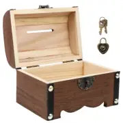 Exquisite Vintage Treasure Box With Lock For Money Storage And Gifts