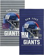 NORTHWEST NFL New York Giants 2-Pack Beach Towel Set, 30" x 60" Each, Standard, Team Colors