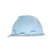 Msa V-Gard® Slotted Hard Hat Cap, Staz-On® Suspension, Robin Egg Blue