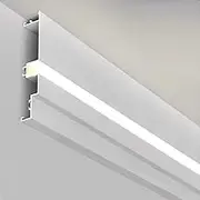 Crown Moulding Skirting Board Crown Molding, Aluminum Profile Channel for Led Strips, Ceiling Led Diffuser Baseboard for Theater -Mounted(4.0m/13.1ft)