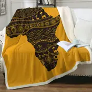 Africa Silhouette Throw Blanket