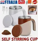 Electric Magnetic Rechargeable Automatic Self Stirring Mixing Mug Cup Coffee Tea