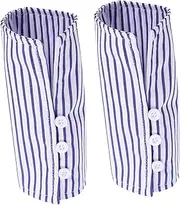 [Holibanna] Striped Blouse Cuffs Detachable Wrist Cuffs Fake Sleeves Fashion Lady's Wrist Accessories