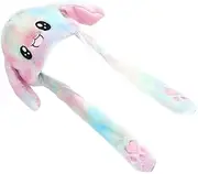 Cute Bunny Hat Moving Ear Plush Hat Jumping Ear Rabbit Hat Bunny Cap Animal Cosplay for Carnival Easter Cosplay Dress Up Performance Prop Bunny Beanie