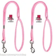 2-24"PET Grooming Table Arm Bath DELUXE NYLON BRAIDED RESTRAINT Noose LOOP PINK