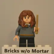 New Genuine LEGO Hermione Granger Minifig w/ Wand Harry Potter 75953 75954 75956