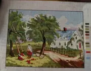 needlepoint Tapestry Gobelin Harvest Temeljkovic Canvas Only 30x40cm