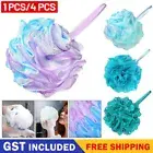 1-8X Mermaid Loofah Sponge Bath Puff Soft Ball Body Exfoliate Wash Shower Sponge