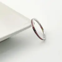 在飛比找momo購物網優惠-【Niloe】紅尖晶石純銀尾戒 指耀華麗 組合戒系列 女款創