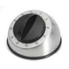 Stainless Steel Analogue Clock Black Time Reminder Countdown Timer Classroom