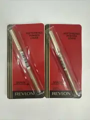 LOT OF 2 Revlon Softstroke Powder Liner Eyeliner .05 oz Each x2 Iced Gold NEW