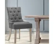 French Provincial Dining Chair - Grey