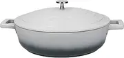 MasterClass Shallow Casserole Dish with Lid 4L/28 cm, Lightweight Cast Aluminium, Induction Hob and Oven Safe, Grey Ombre