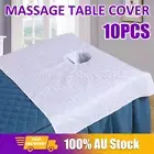 10X Reusable Beauty Massage Table Cover Towel Spa Salon Bed Sheet with Face Hole