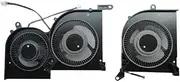 Laptop CPU GPU Cooling Fan for MSI GS66 for Stealth 11UE 11UEZ 11UG 11UGZ 11UH 11UHZ WS66 11UK 11UKT 11UKZ 11UM UMT 11UMZ MS-16V4(MS-16V4 CPU.GPU Fan)