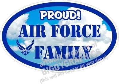 AIR FORCE VINYL DECAL PROUD FAMILY