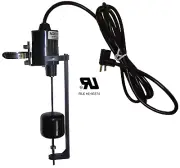 Vertical Float Switch - 10 Foot - 1 HP @ 120 VAC - 1" to 6" Pumping Range - N.O.