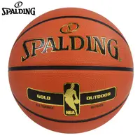 在飛比找樂天市場購物網優惠-║SPALDING║17'金色NBA-Rubber-7號球