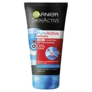 Garnier SkinActive PureActive Intensive Charcoal 3-in-1 Wash, Scrub, Mask 150ml