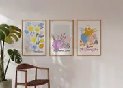 [Namly Design] Poster - Flora Moderna Collection / Set of 3