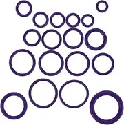 FELTECHELECTR 1 Set Car Air Conditioning Compression Ring Air Conditioner Air Conditioning o Rings O-Ring Assortment O Rings for Car O-Ring Kit Repair o Ring Car Ac o Rings Purple Rubber