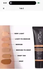 Mary Kay at Play makeup matte liquid Light Tan