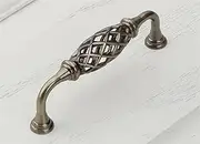 Drawer Handles Cabinet Pulls, Knob Pull Handle Kitchen Cupboard Pack of 5 Antique Cabinet Vintage Drawer Knobs Bar Cupboard Handle Retro Door Handle Handles Traditional Drawer (Color : Hole Centers:1