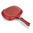 Square Sided Frying Pan, Kitchen Non-Stick Baking Pancake Pan Omelette4276