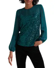 Hobbs London Zariah Sequin Top 14 UK/10 US