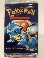 Pokemon Spanish Base Set Booster Pack Blastoise