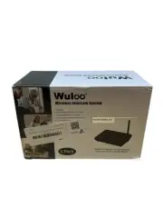 Wuloo Wireless Home Intercom System 2 Pack WL-666 Black Multi Channel Long Range