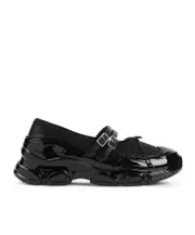 Simone Rocha Mesh Bow Tracker Ballerina Shoes 38 BLACK