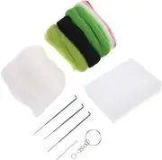 EXAOMBLE 1Set DIY Panda Doll Needle Felting Kit Complete Wool Felt Craft for Beginners for Creative Projects with Animal Lovers