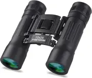 12x25 Compact Binoculars, High Powered Easy Focus Binoculars, Portable Large...