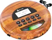 Portable CD Player Walkman + Long-Lasting Battery FM, Bluetooth - Ideal for Cars