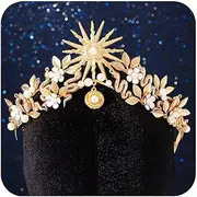 Kilshye Star Crowns and Tiaras Gold Snake Medusa Headband Leaf Goddess Costume Headpiece Hair Accessories for Women
