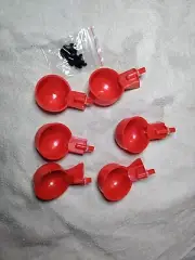 6 PCS Large Automatic Water Cups Poultry Drinker Waterer Chicken Duck Drinking