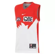 Sydney Swans AFL 2025 Home Guernsey Kids Sizes XS-XL!